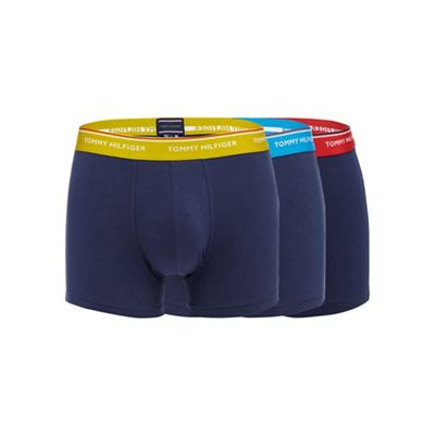 Pack of three assorted stretch hipster trunks